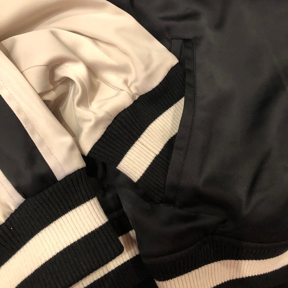 True Religion Satin Floral Embroidered Jacket - Picture 6 of 8